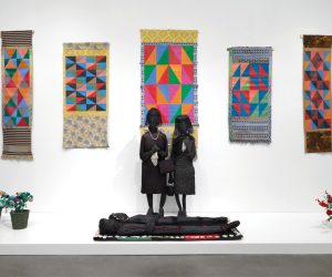 Faith Ringgold: American People, 2022. Exhibition view. New Museum, New York. Photo by Dario Lasagni. Courtesy New Museum. © Faith Ringgold/ARS.